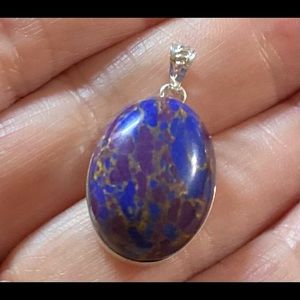 Mojave Purple Sterling Silver Pendant with Chain